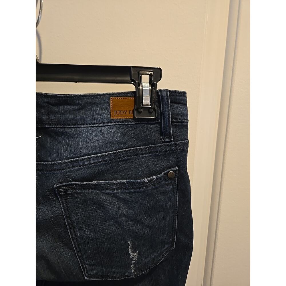Judy Blue Jeans Women's 7/28 Skinny Fit High Rise Ankle Stretch Dark Wash - Picture 4 of 16
